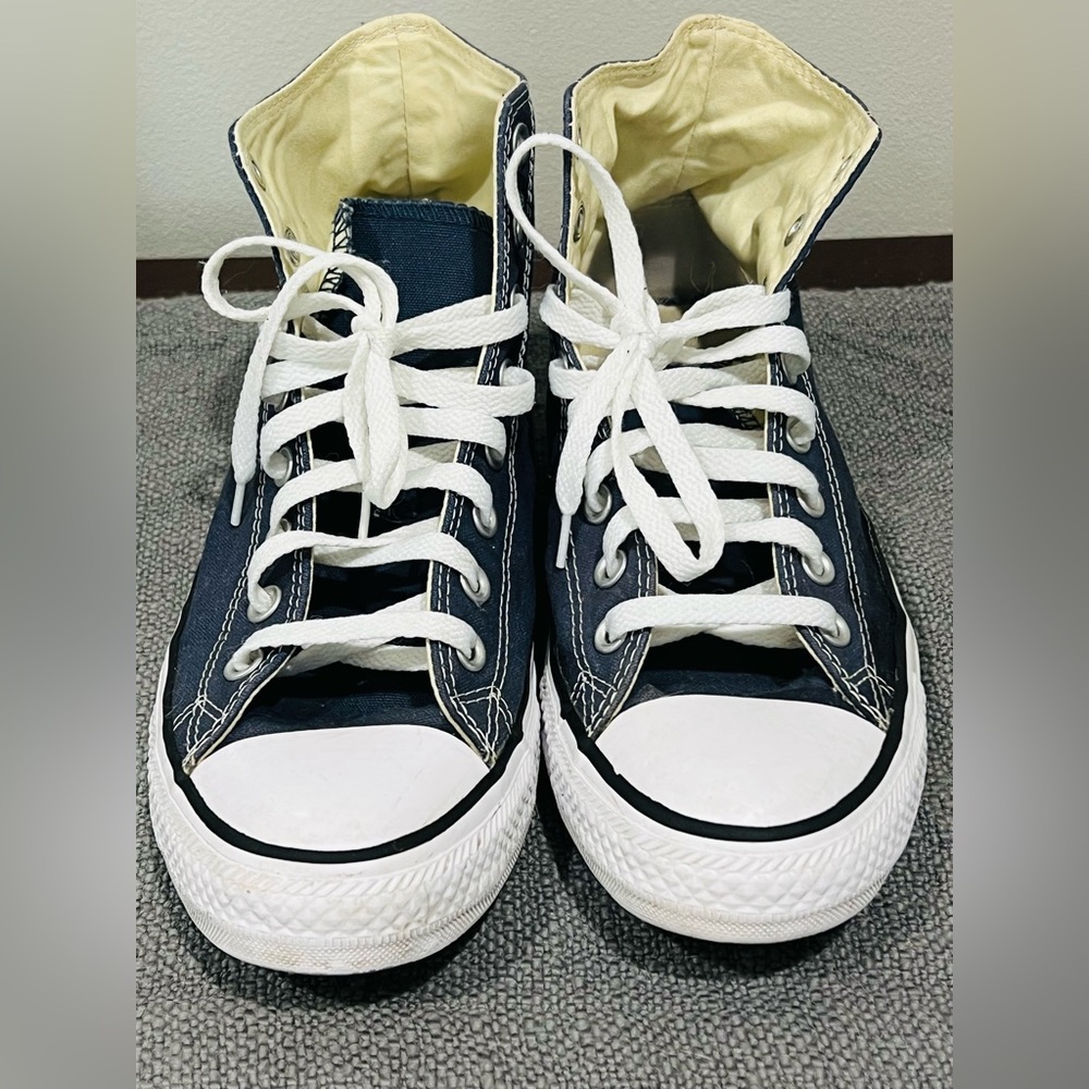 Classic Navy High-Top Sneakers